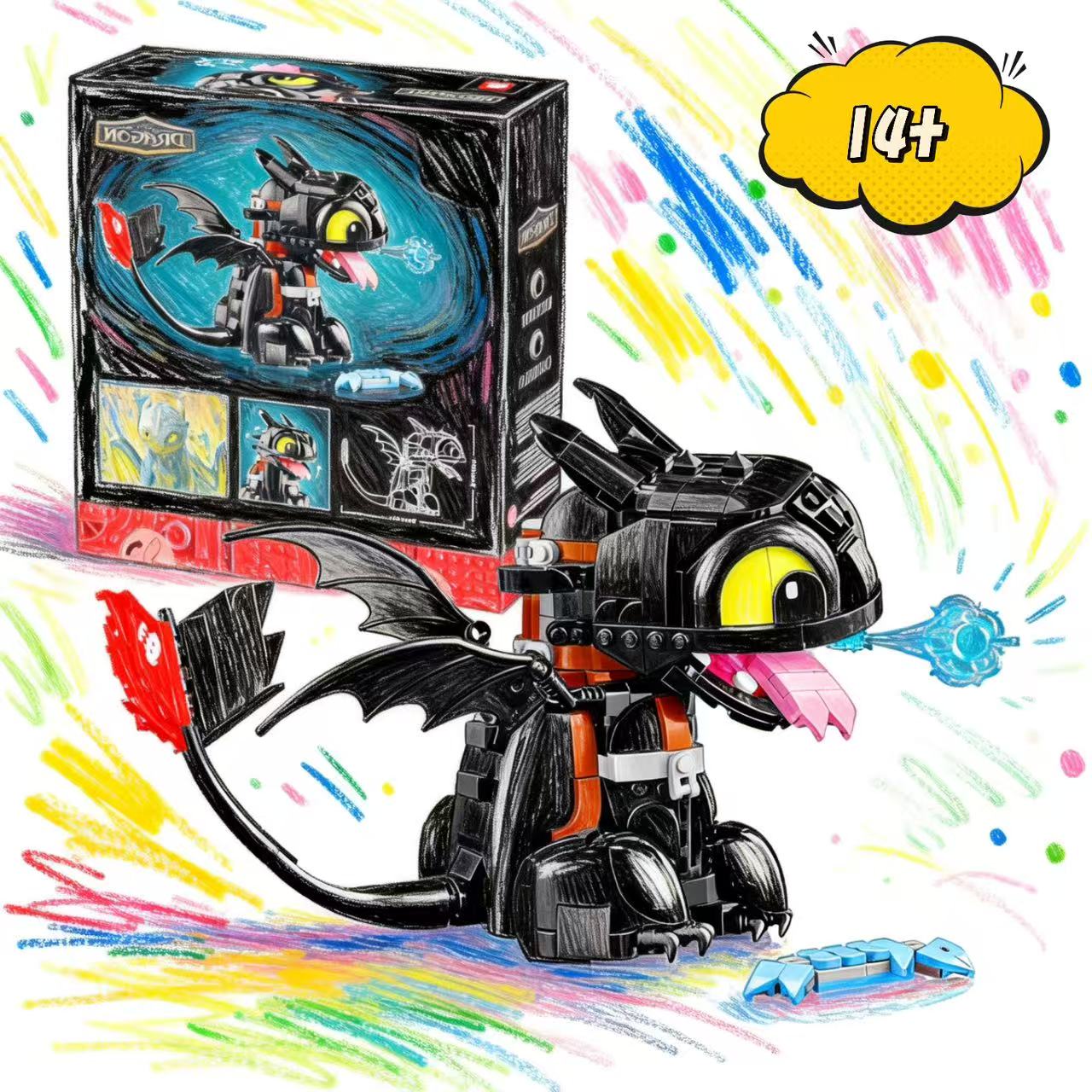 Model Kit Dragon - Yeni Sıcak Fırsat 784 Parça Ejderha