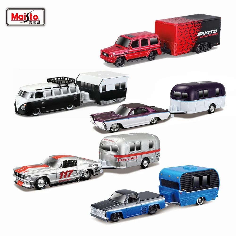 Model Kit Volkswagen - 1:64 Volkswagen Van Samba Alameda Römork