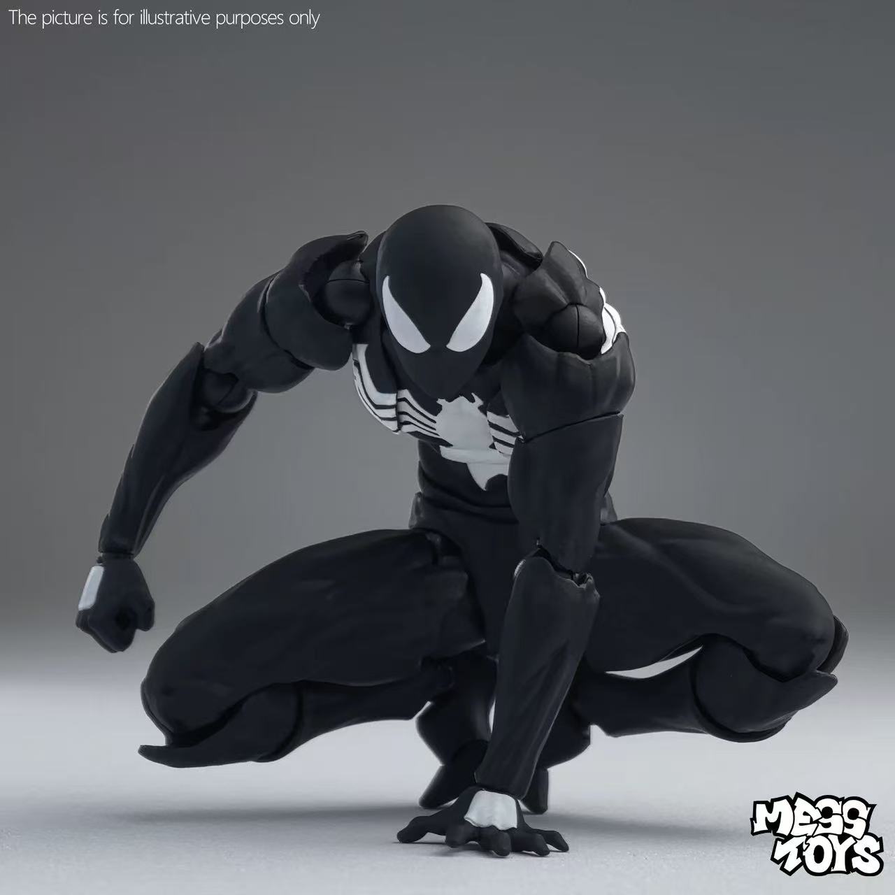 Model Kit Venom - MESS TOYS Siyah Komşu Symbiotic Örümcek
