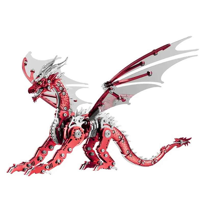 Model Kit Dragon - 3D Ejderha Metal Bulmaca Yetişkin Sürümü