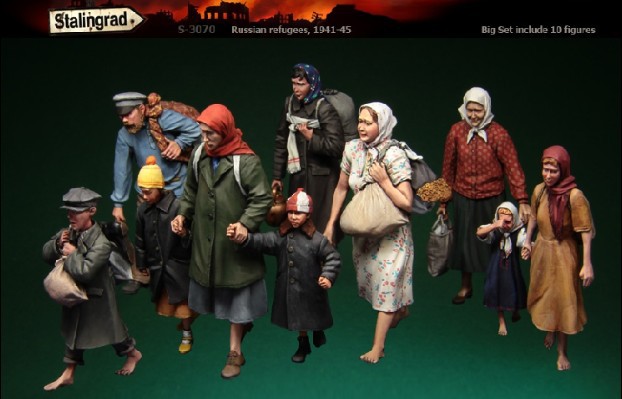 Model Kit Zza - 1/35 Model Kit Reçine Kiti Siviller