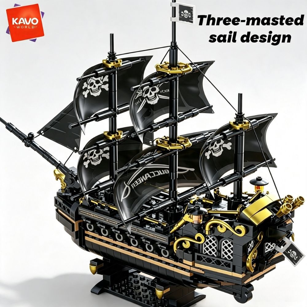Model Kit U Boat - KAVOWORLD 801 parça 1799 Klasik Siyah