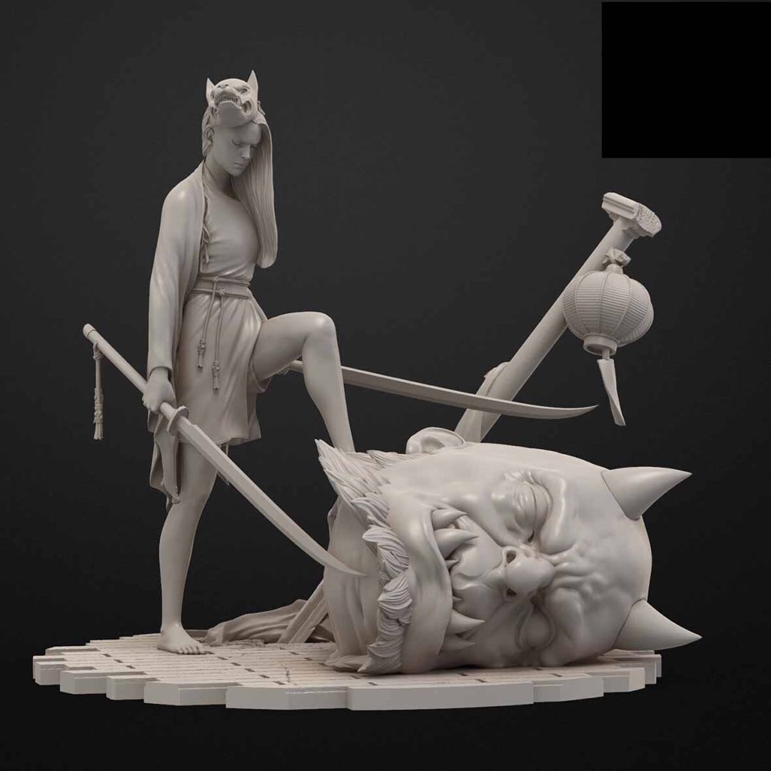 Model Kit Entry Grade - 1/24 Reçine Model Figür GK, Demonte