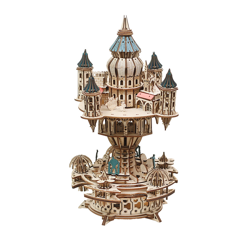 Model Kit Glue - YENI DIY 3D Ahşap Bulmaca Kalesi