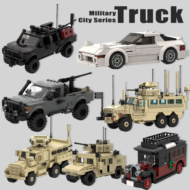 Model Kit Armored Core - MOC Şehir Sokak Görünümü Ulaşım Aracı