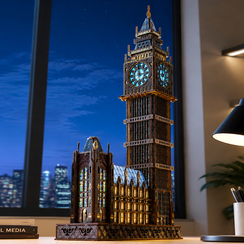 DIY 3D Ahşap Big Ben Cottage Y - Model Kit Glue incelemesi ve fiyatı
