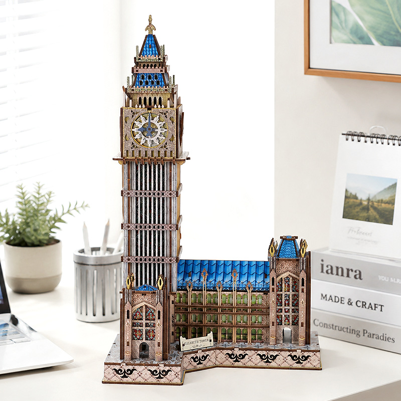 DIY 3D Ahşap Big Ben Cottage Y - Model Kit Glue incelemesi ve fiyatı