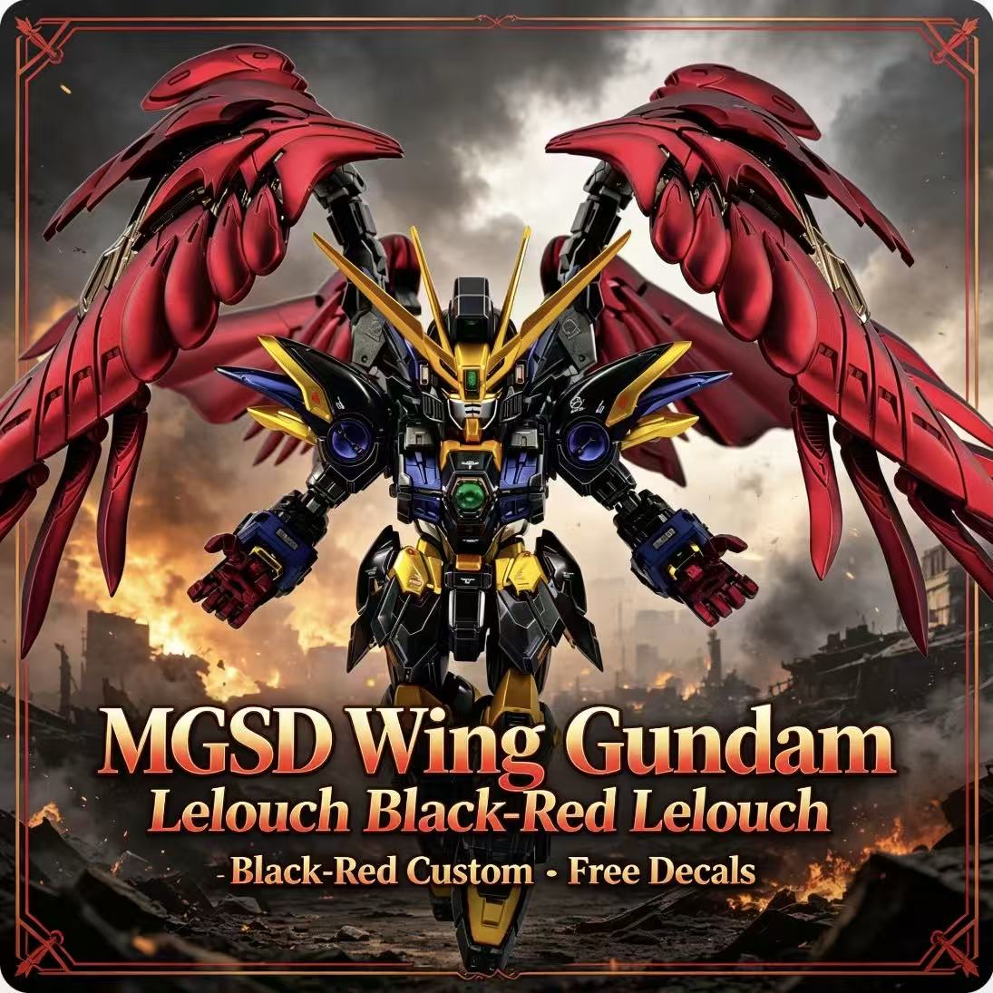 MGSD Wing Lelouch Renk Düzeni  - Model Kit Zeus incelemesi ve fiyatı