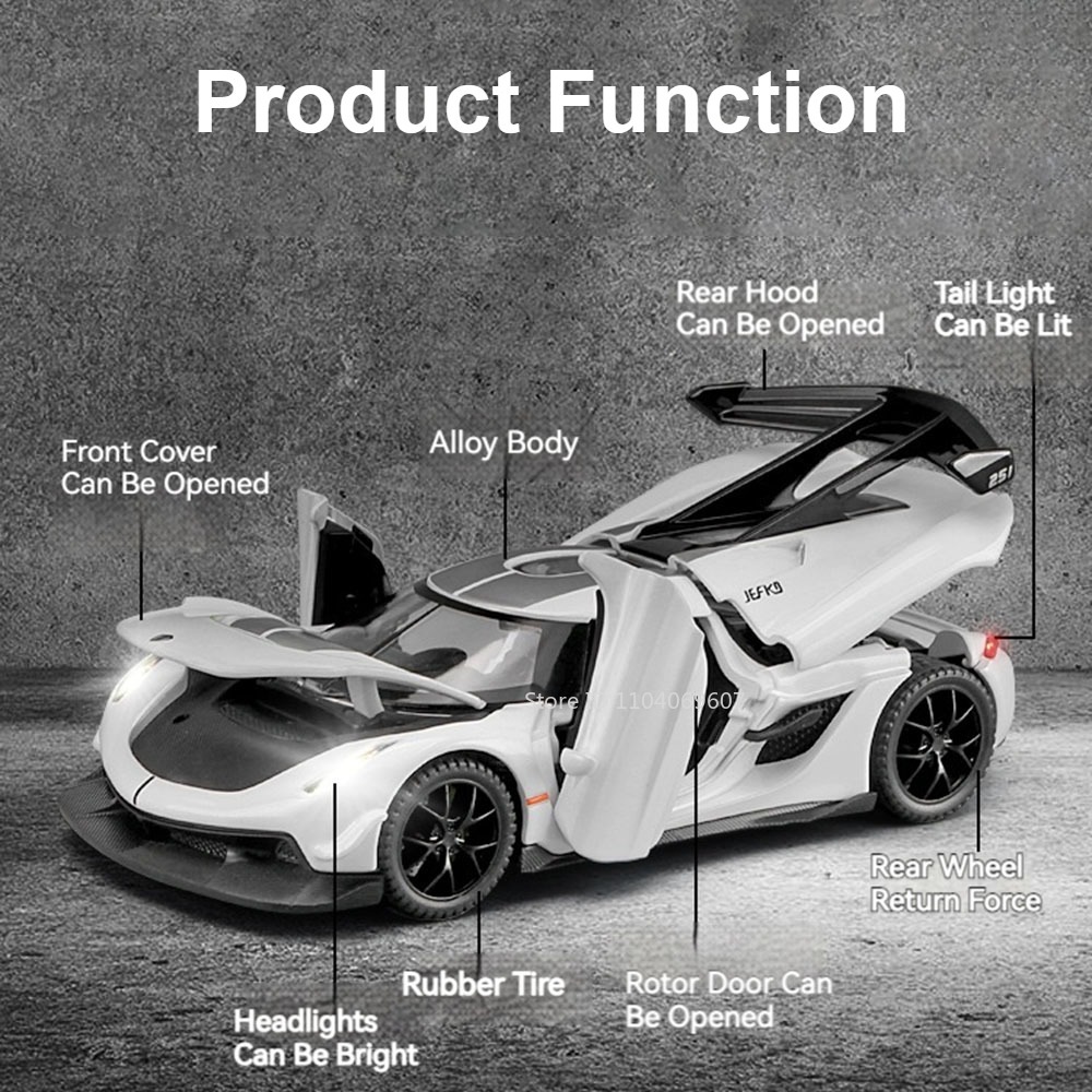 Ölçekli 1:32 KNSG Jesko Araba  - Model Kit Ferrari incelemesi ve fiyatı