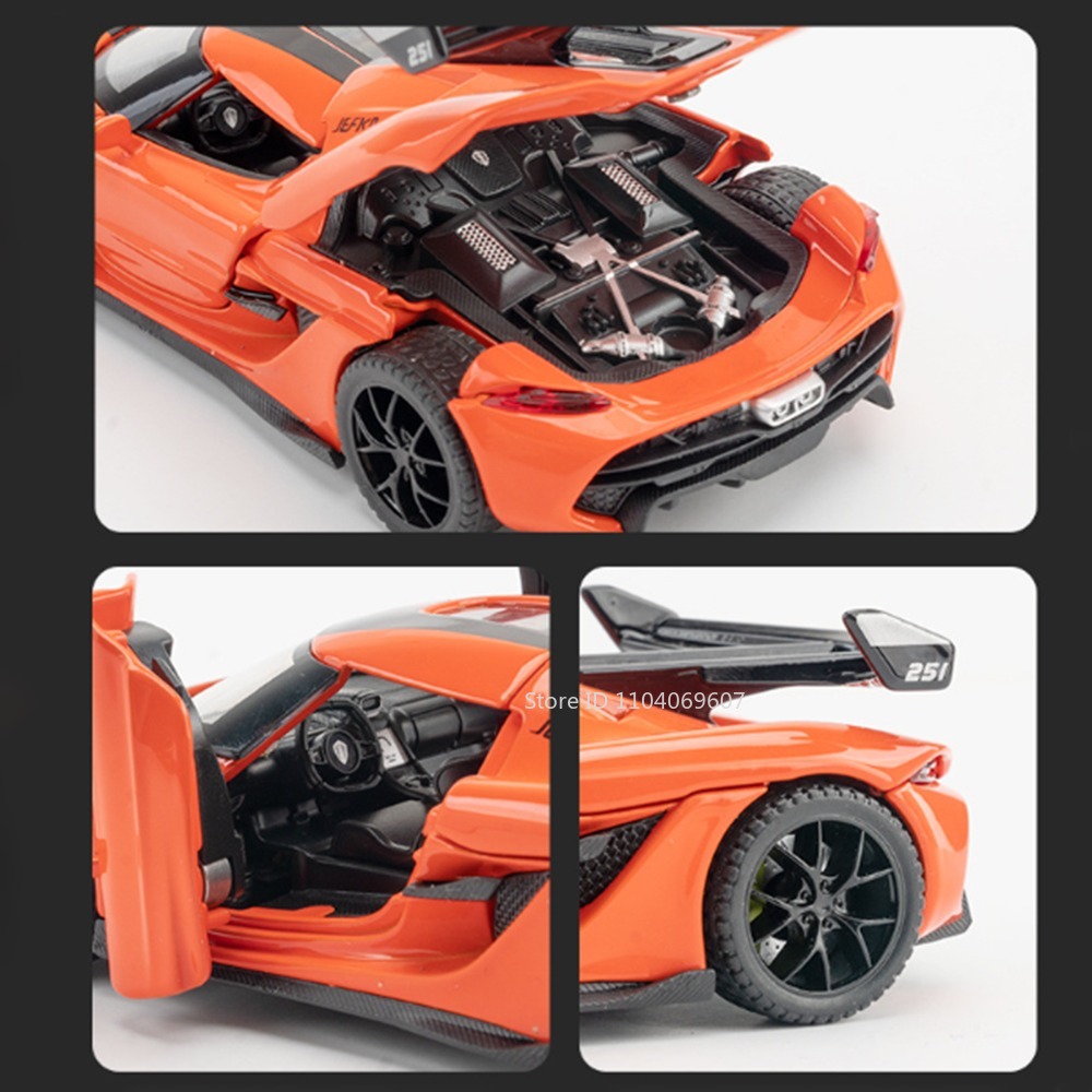 Ölçekli 1:32 KNSG Jesko Araba  - Model Kit Ferrari incelemesi ve fiyatı