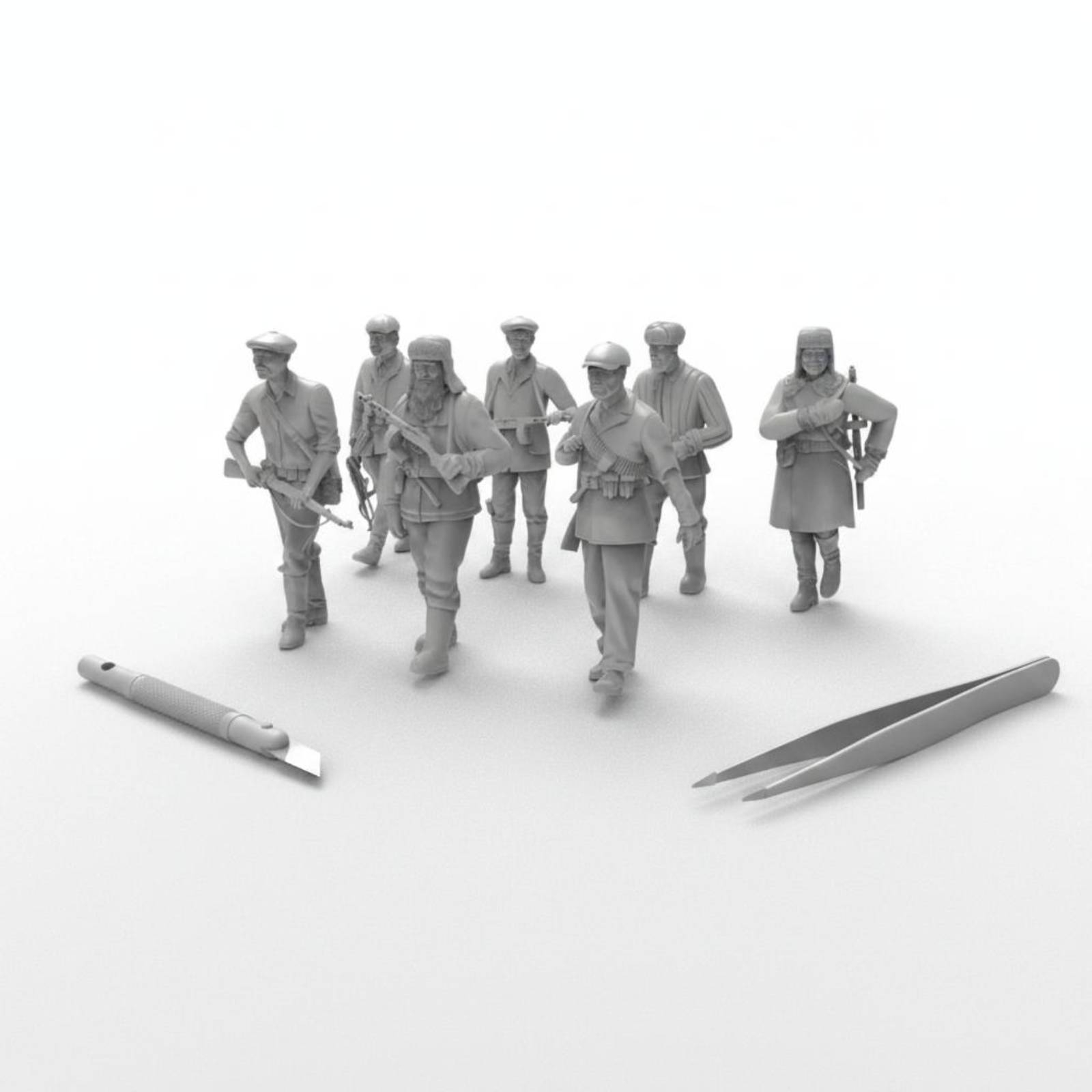 7 Parça İkinci Dünya Savaşı As - Model Kit Figures incelemesi ve fiyatı