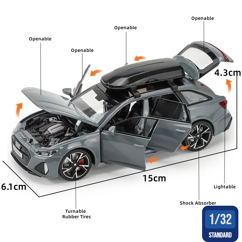 1/32 Audi RS6 Minyatür Döküm O - Model Kit Ferrari incelemesi ve fiyatı