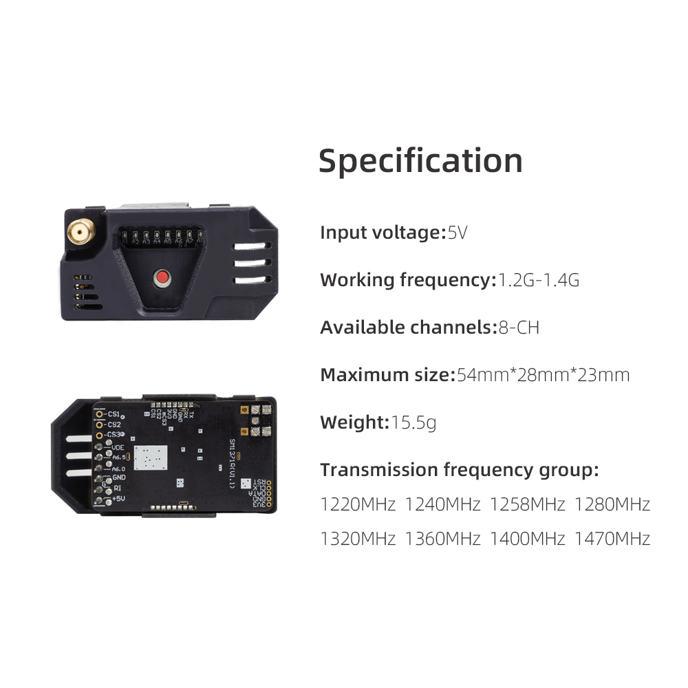 HGLRC 1.2G VRX Alıcı Kiti 8CH  - Model Kit Zeus incelemesi ve fiyatı