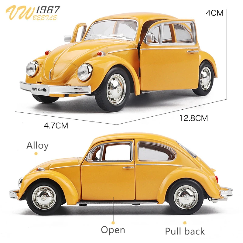 1:36 Volkswagen Beetle 1967 Kl - Model Kit Volkswagen incelemesi ve fiyatı